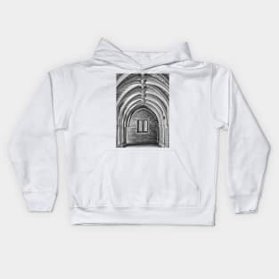 Princeton University Hallway B+W Kids Hoodie